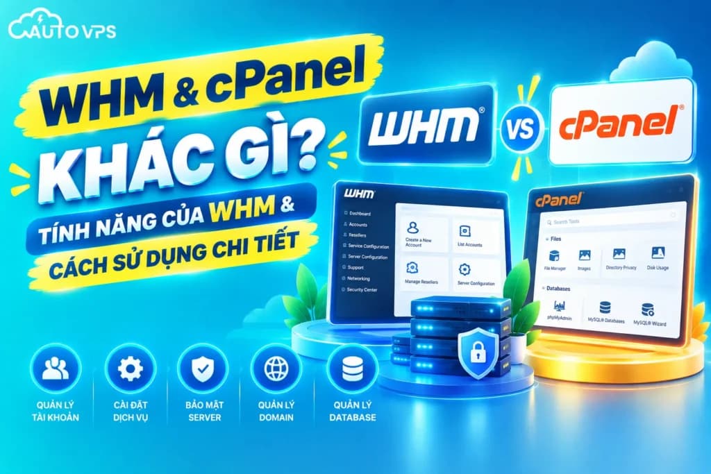 bảng điều khiển WHM