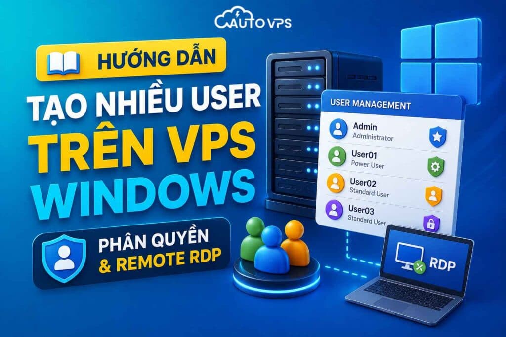 Hướng Dẫn Tạo Nhiều User Trên VPS Windows