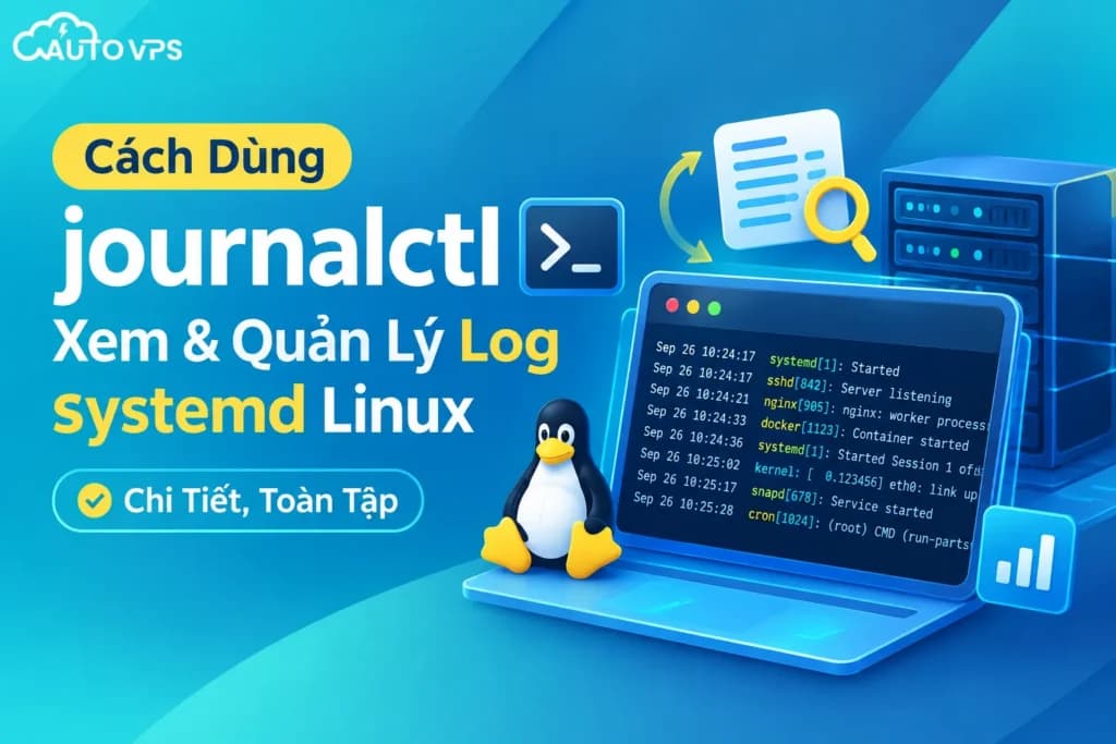 Cách Dùng journalctl Xem & Quản Lý Log systemd Linux